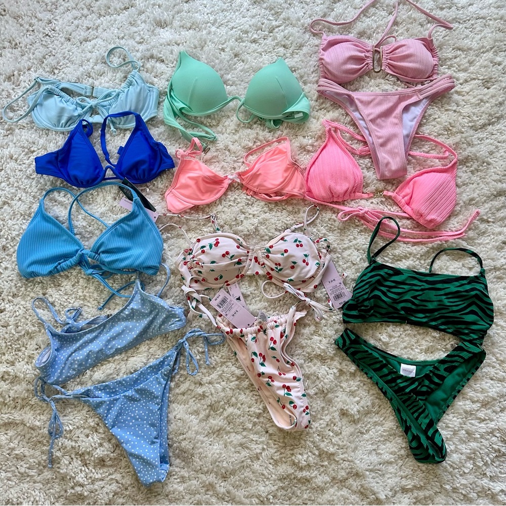 Bikini Bundle of 16 pieces of swimwear swimsuits